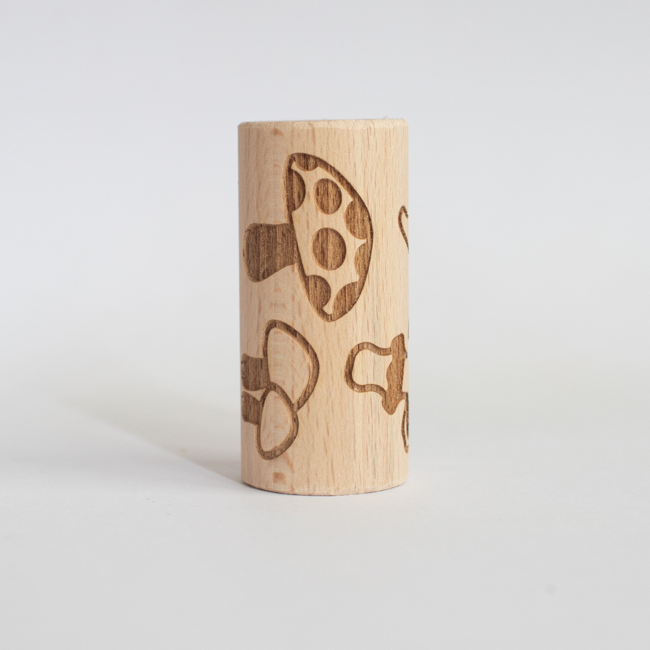 Houten roller - Paddestoelen