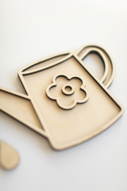 Houten speeltray - Gieter