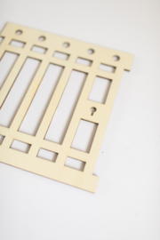 Gevangenis tralies van hout