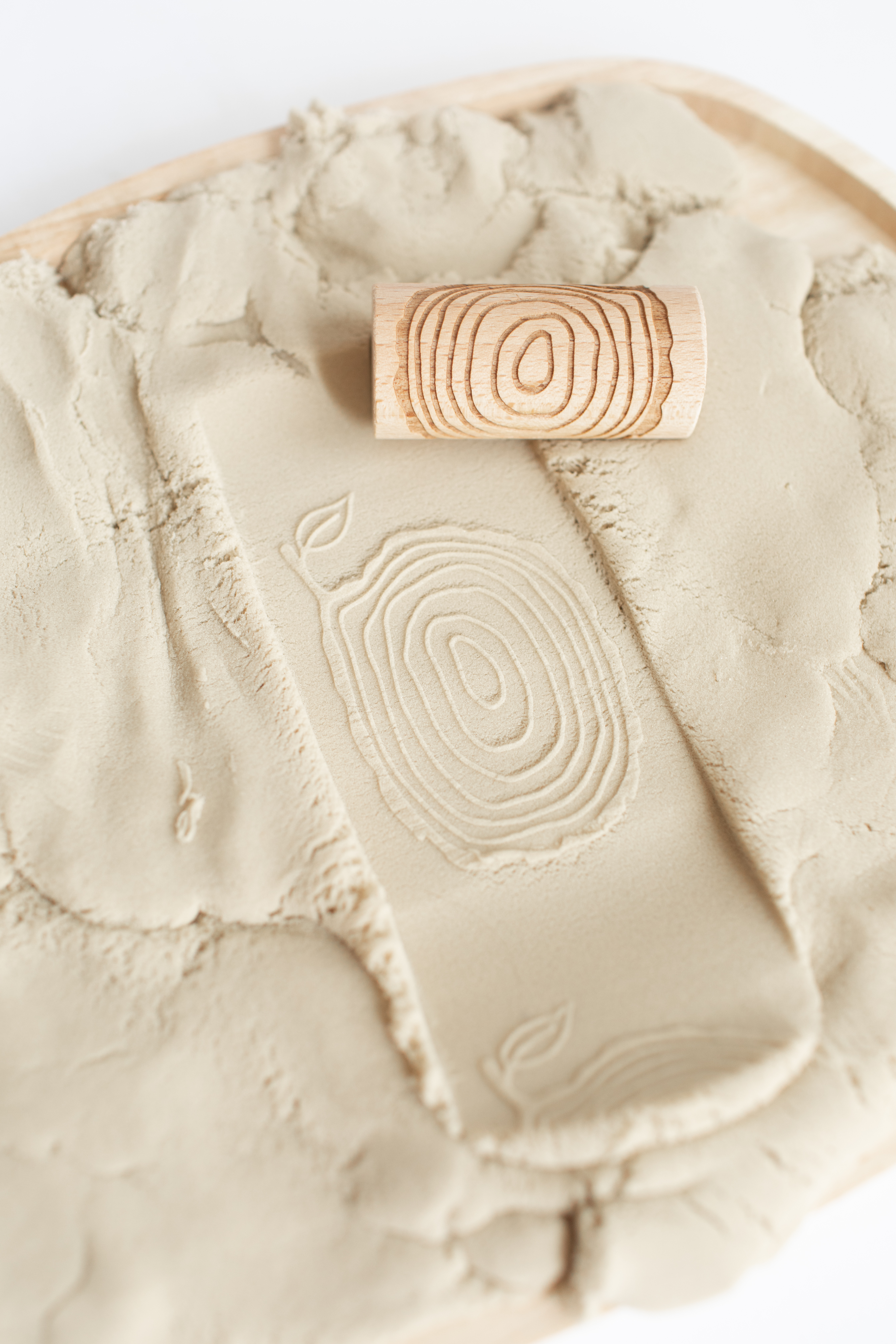 Houten roller - Boomschijfje