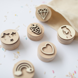 Houten stempelset - Unicorn  -