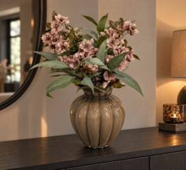 Prachtige luxe vaas inclusief bloemen hoogte 54 cm