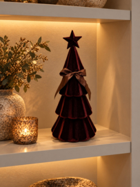 Prachtige xl kerstboom bordeau