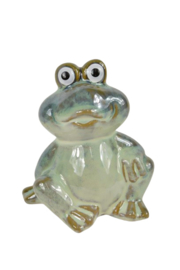 FROG 8,8X7X9,5CM PORCELAIN GREEN