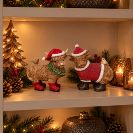 Prachtige luxe set kerst schotse hooglanders