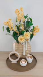 Vaas inclusief sierbloemen (kunst) exclusief accessoires