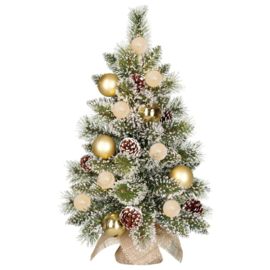Hoogte 60 cm Kunstkerstboom kaprun warm wit Pre Order Verzendatum 12-10