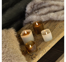 Set van 4 prachtige waxinelichten