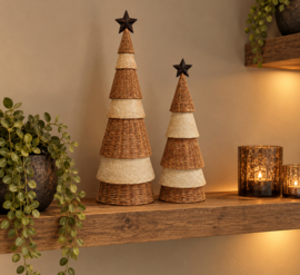 Prachtige luxe grote set van 2 kerstbomen