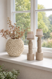 Voor klant vaas exclusief bloemen en exclusief  kandelaren