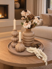 Prachtige salontafelset plateau doorsnede 35cm