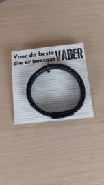 Gevlochten heren armband
