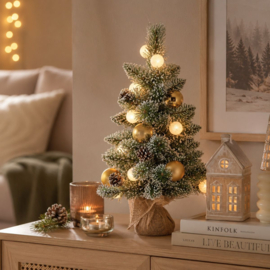 Hoogte 60 cm Kunstkerstboom kaprun warm wit Pre Order Verzendatum 12-10