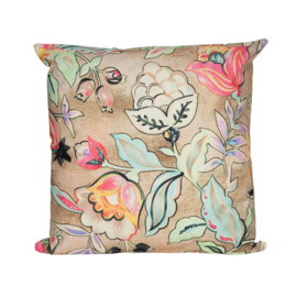 Buitenkussen bloemen 45x45cm