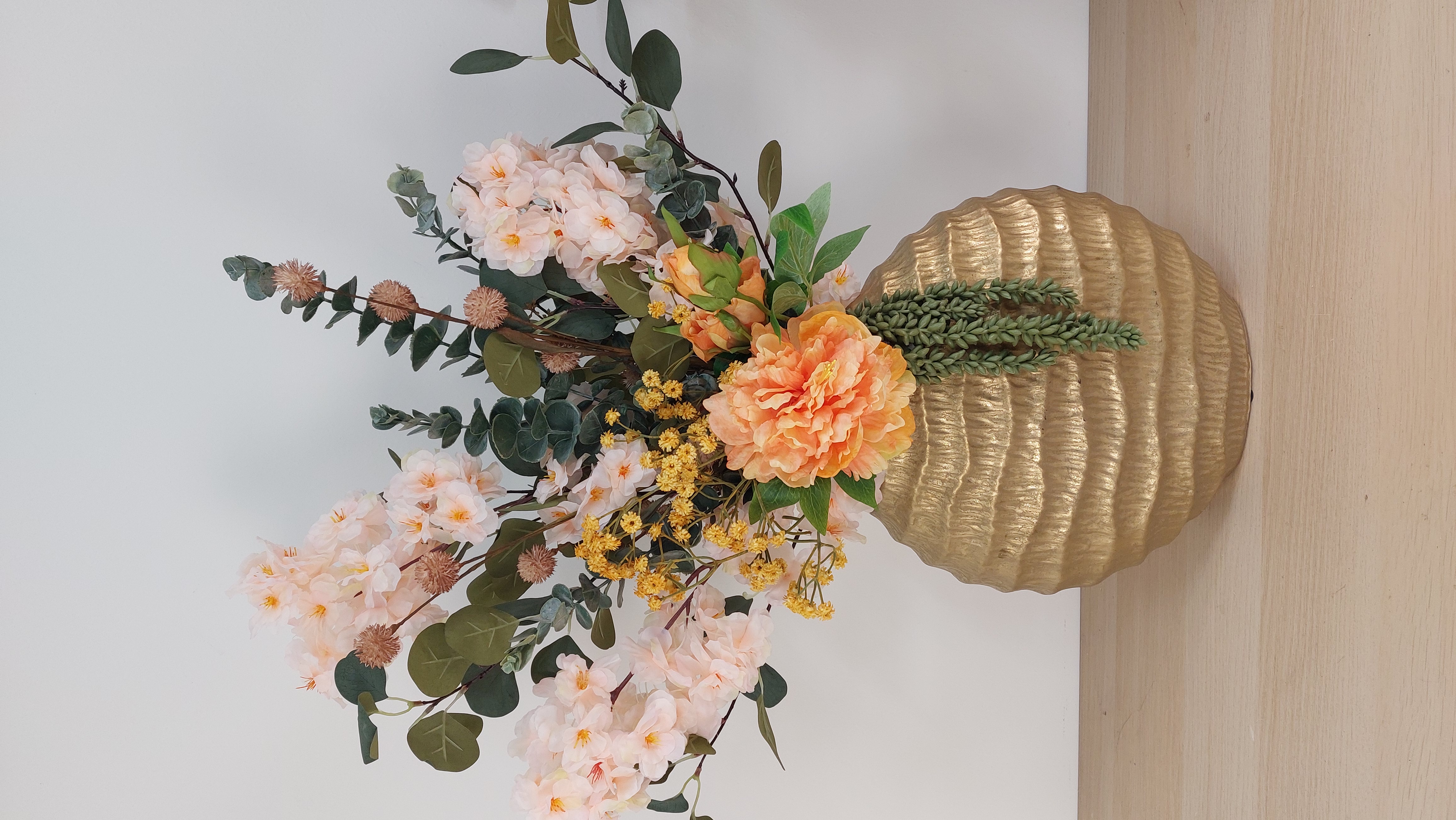 Luxe grote L vaas inclusief boeket