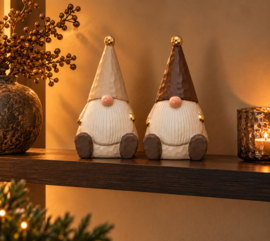 Prachtige set van 2 kerstmannen