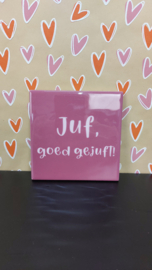 Super leuk hangtegeltje met tekst