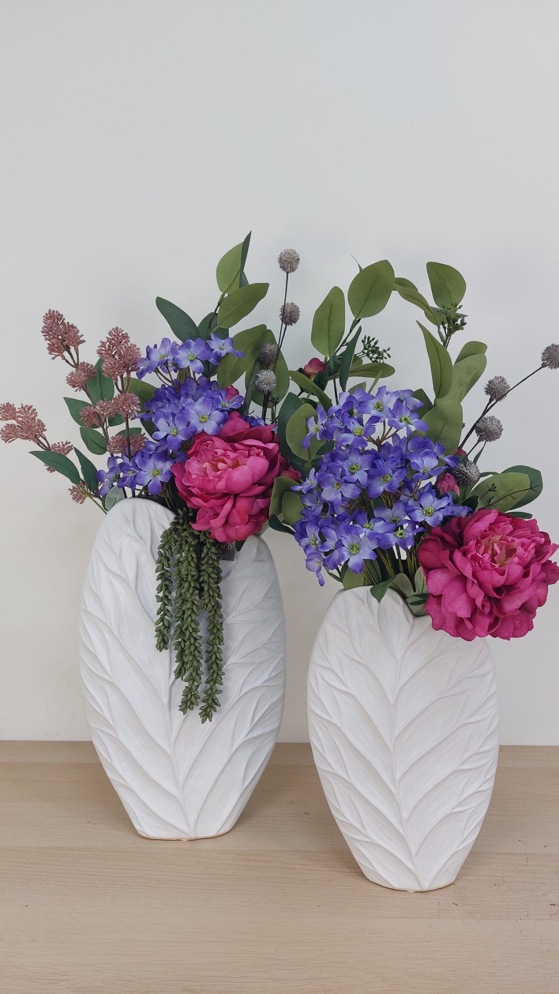 Ddonderdagdeal Mooie luxe set vazen inclusief bloemen