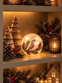 Prachtige ledbal met vogel