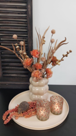 Vaas inclusief sierbloemen (kunst)