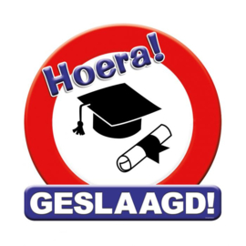 Hulde schild geslaagd