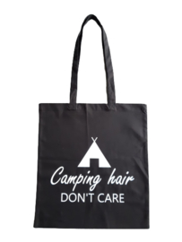 Tas katoen tekst: camping hair don 't care