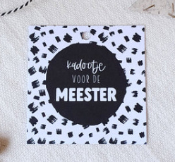kadokaartje KADOOTJE VOOR DE MEESTER