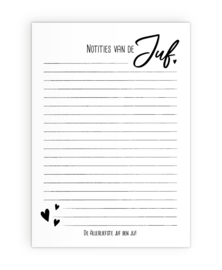 Notitieblokken A5 - Notities van de juf