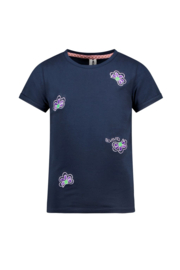 Vivianne B.Nosy girls t-shirt blauw