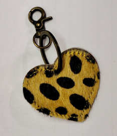 Sleutelhanger leer hart