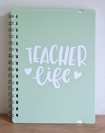 Notitieboekje Teacher life groen
