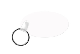 Sleutelhanger sublimatie ovaal met Logo/tekst