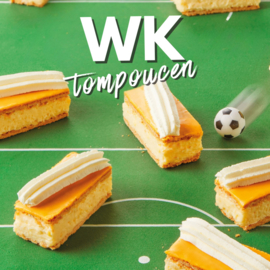 Doosje met 5 x WK Oranjetompouce