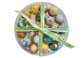 Planeten bonbons 21 stuks - ronde doos