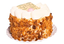 Hazelnootschuim vanille-crème