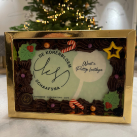 Chocolade Plakkaat in Luxe Chocoladeletterdoos