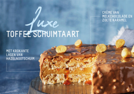 Toffee schuimtaart 6/8 pers