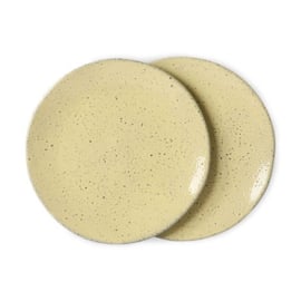 Gradient ceramics side plate yellow