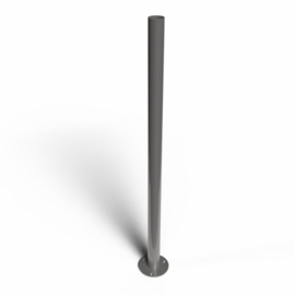 Staander Ø60 mm op ronde voetplaat - 1100 mm - Ral 7016 Art. nr. PRRV701660175110 prijs per Stuk(s) excl. BTW