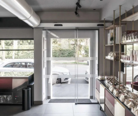 Schuifdeurautomaat rechts IP65 LUCE WORKS 1500-1, incl. bekabeling, slot en accu’s  (PO)