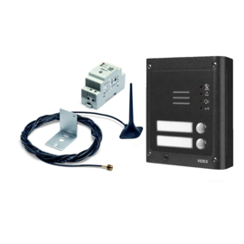 VIDEX  Audiokit GSM 4G opbouw met 2 beldrukkers Art nr. VPN503-4G