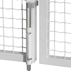 Opbouwgrondgrendel met aluminium as - aluminium Art. nr. VSAKALUMQF1BL  (TH)