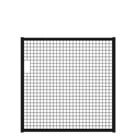 Tuinpoortvleugel 1500x1500 mm met gaasvulling - RAL9005 Art. nr. TPS9005150150 prijs per Stuk(s) excl. BTW