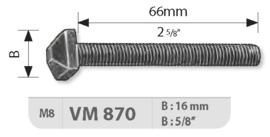 VM870~~WARM GESMEDE SIERKOPSCHROEF
