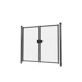 Dubbele tuinpoortset met gaasvulling 2000x1800 - RAL7016 Art. nr. TPD7016200180S prijs per Set excl. BTW