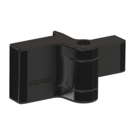 Locinox Compact 2-dimensionaal verstelbaar 180° opbouwscharnier PUMA - RAL9005 Art. nr. PUMA9005