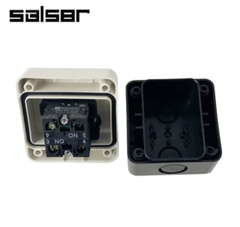 Sleutelschakelaar 3 standen, 2x NO contacten , waterdicht, universeel, Art. nr 4101  (QU)