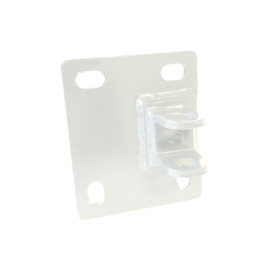 Muurplaat scharnier 90° t.b.v M20 scharnier - thermisch verzinkt en gecoat RAL9010 Art. nr. MPS909010010012