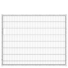 Tuinpoortvleugel 2000x1600 mm met dubbelstaafmatvulling - verzinkt Art. nr. TPTDMVV200160 prijs per Stuk(s) excl. BTW