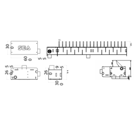 SEA tyerkille TK Module 1 meter Art nr. TRK501  (NE)